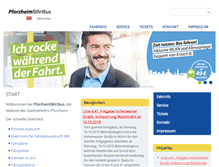 Tablet Screenshot of pforzheimfaehrtbus.de